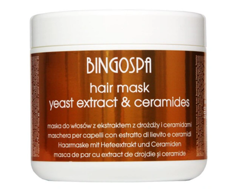 BingoSpa Maska do włosów z ekstraktem z drożdży 500g