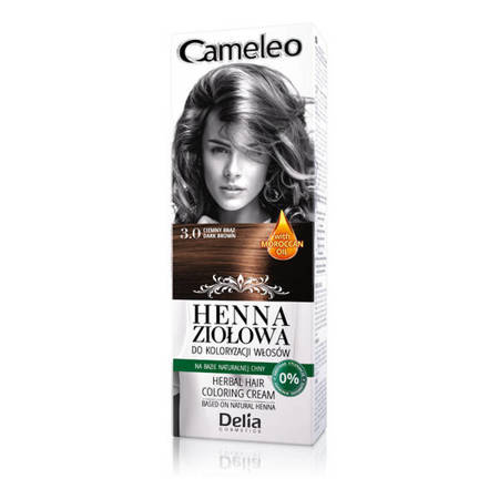 Delia Henna Ziołowa 3.0 do koloryzacji włosów na bazie naturalnej Chny  75g